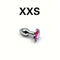 Metal Anal Plug Jewelry Base For Beginner To Expert 5 Size Butt Plug