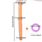 Extra Large Ribbed Anal Plug Deep Insert For Men Women Intimate Play