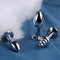 Detachable Faux Fur Fox Tail Metal Anal Plug Role-playing Anal Sex Toy