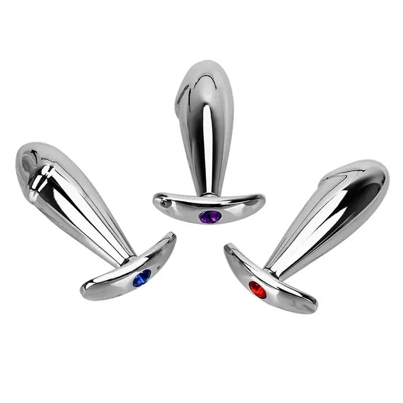 Mini Metal Stainless Steel Smooth Steel Butt Tail Female/Male Dildo Sex Toy