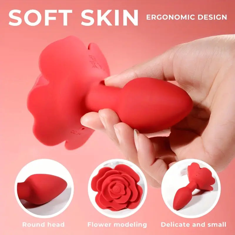 Rose Fairy Twisted Anal Stopper Wireless Vibration Prostate Massager