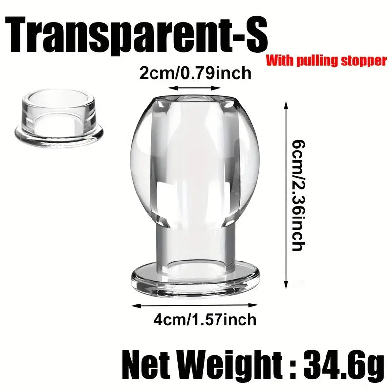 Hollow Anal Plug With Butt Stopper For Women Men Anal Butt Plug