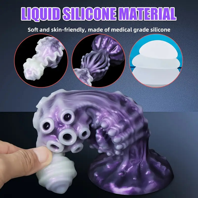 Alien Silicone Monster Dildo With Raised Points Non-Electric Intimate Toy