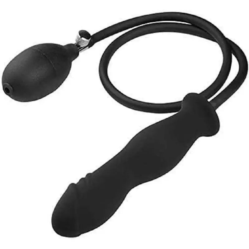 Expand Inflatable Dildo Body-Safe Resizable Enema Toy With Balloon Pump