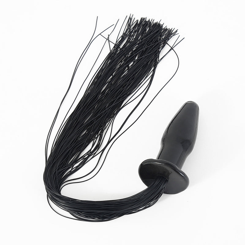 Horse Tail Butt Plug Mushroom Shaped Stopper Sex Toy For Adult Games