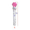 Heart-Shaped Glass Crystal Dildo Anal Plug With Beads Erotic Toy For Men