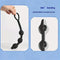 Locking Silicone Butt Plug With Inflatable Beads Stimulating Anal Sex Toy