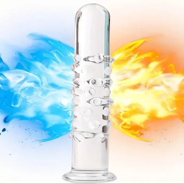Crystal Glass Dildo Prostate Massager G Spot Stimulator Crystal Toy