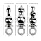 Metal Detachable Sling Ring Handheld Anal Plug Anal Sex Toy