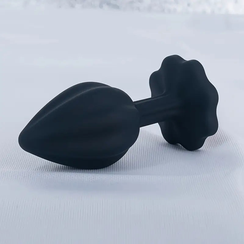 Silicone Anal Plug With Red Diamond Base Small G Spot Butt Plug For Beginners