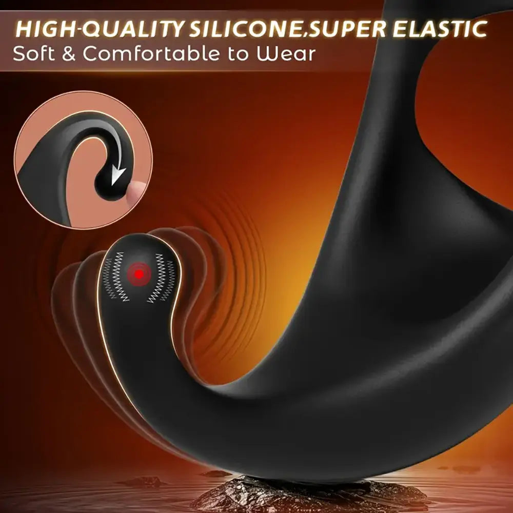 Vibrating Cock Ring Anal Vibrator With Removable Bullet Butt Plug Sex Vibrating Cock Ring Anal Vibrator With Removable Bullet Butt Plug Sex