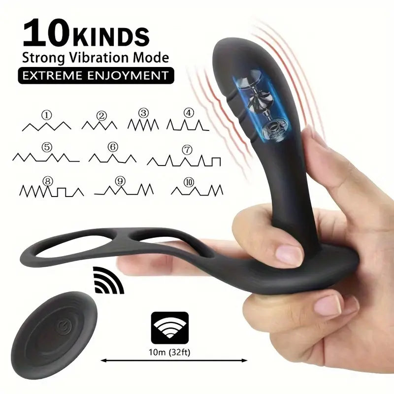 Male Massage Vibrator Wireless Remote Control Anal Massager Sex Toy