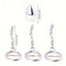Metal Stainless Steel Chain Anus Plug Removable Chain Male Ring Set