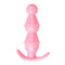 Pink Anal Plug Pull Handle Ergonomic 3-Ball Design For Prostate Massage