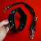 BDSM Anal Hook & Beads Set With Faux Leather Collar Handcuffs Butt Plug