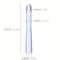 7-Hole Handheld Showerhead Enema Douche Transparent Floor Mount Design