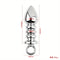 Metal Backyard Ring Threaded Anal Plug Silvery Pulling Plug