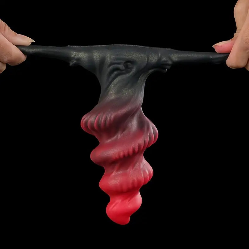 Liquid Silicone Anal Plug Wearable Thread Melange Spin Prostate Massager