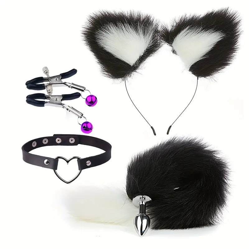 Fox Tail Butt Plug Erotic Toy For Women Men Beginners Adult Couples