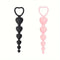 Mini Heart Shaped Anal Plug Vaginal Pull Beads Silicone Soft Butt Plug