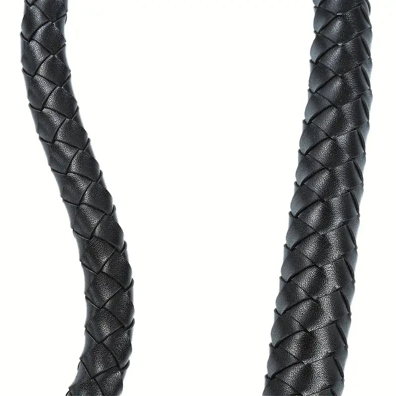 Alloy Anal Plug With Leather Whip Adult Sex Toy Erotic Butt Plug SM Flirting