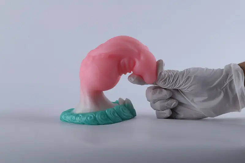 7.09in Monster Fantasy Thick Knot Dragon Silicone Dildo With Suction Cup