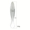 Ergonomic Handle Clear Glass Anal Plug G-Spot Massager With Ribbed Texture