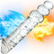 Glass Real Anal Beads Transparent Crystal Penis Double Head Glass Dildo