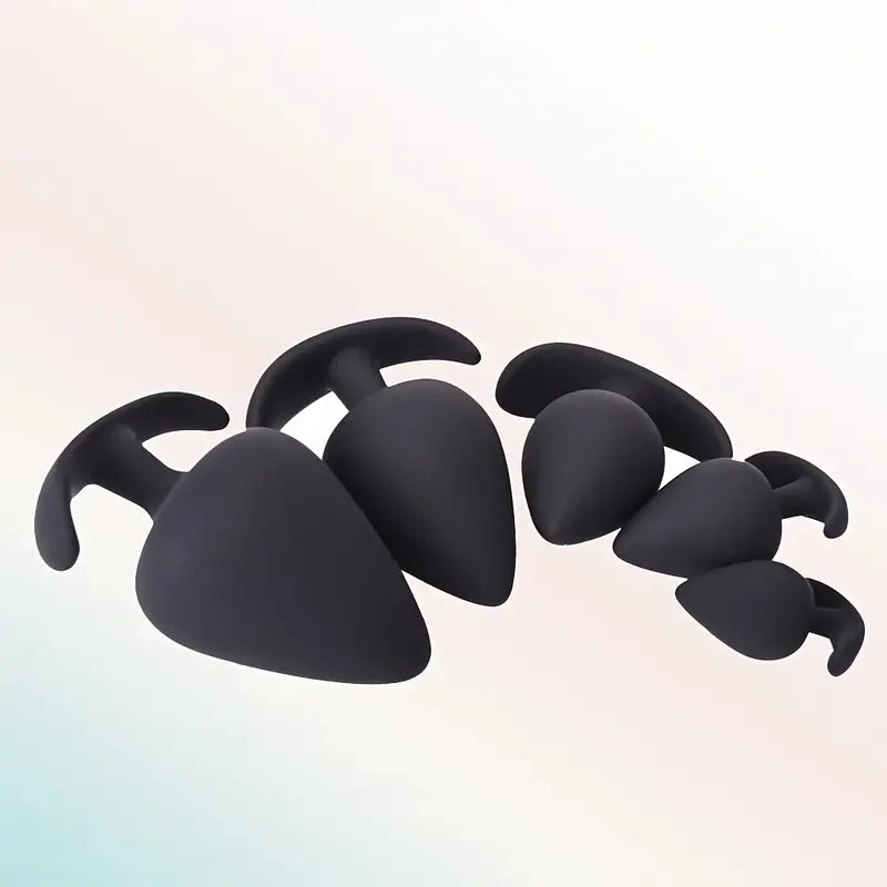 5pcs Butt Plug Set Anal Plug Training Kit Prostate Massager Male Adult Toy