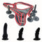 3 Removable Dildos Harness Belt Strap-on Dildos For G-spot Butt Plug