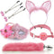 5pcs Coupling Fox Tail Role Playing Anal Plug Mask Ears Hairpin Posterior