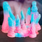 SM Shaped Luminous Anal Plug Silicone BDSM Sex Toy For Men Women
