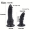 Adjustable Strap-On Dildo Set With 3 Massage Dildos PVC Polyester
