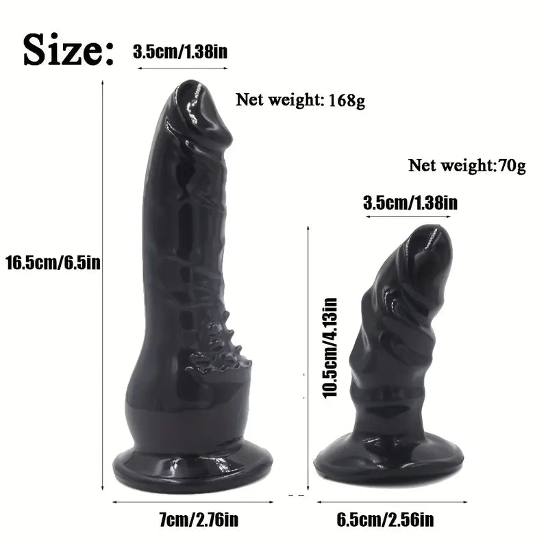 Adjustable Strap-On Dildo Set With 3 Massage Dildos PVC Polyester