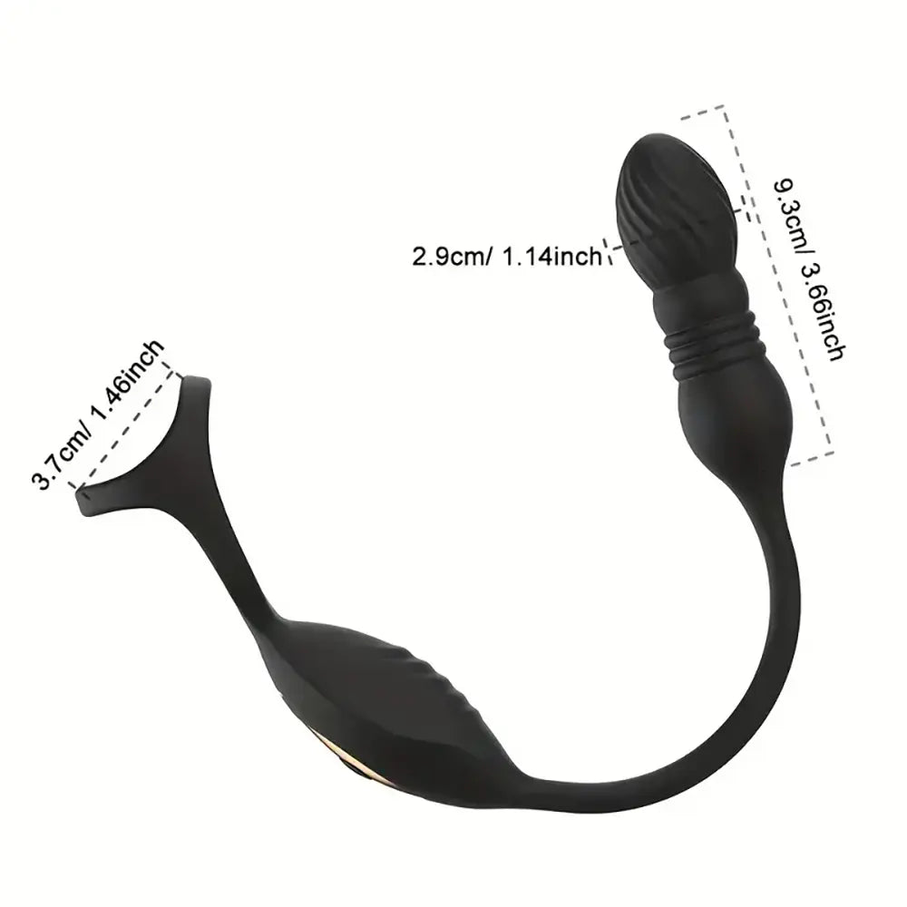Thrusting Prostate Massager Remote Control Vibrator Perineal Massager