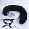 Set Dtachable Fox Tail Anal Plugs Cute Cat Girl Dress-up Bell Necklace