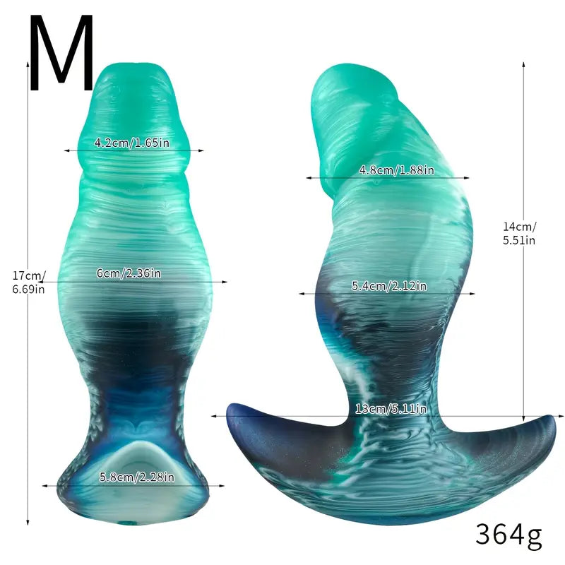 Wearable Butt Plug Anal Plug Dildo Realistic Veins Anal Play Couple Flirting
