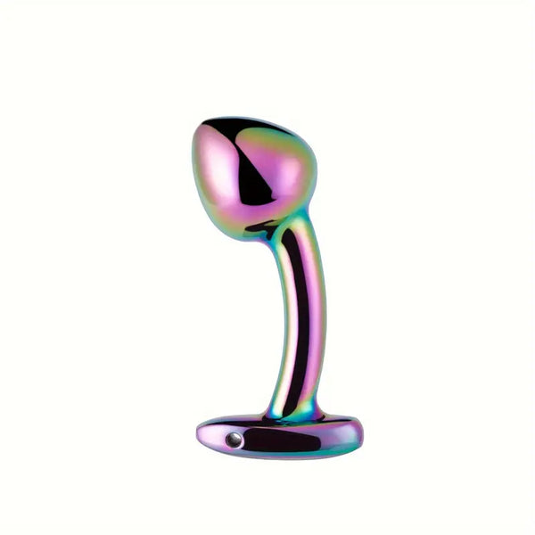 Radiant Gem Metal Anal Plug Curved Metal Anal Plug BDSM Butt Plug