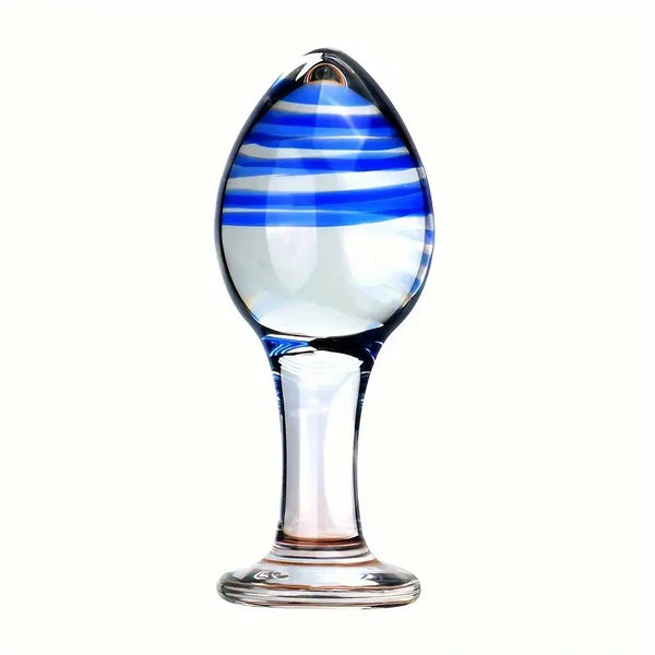 Glass Anal Plug Female Sex Toy Bead Prostate Massage Crystal Dildo