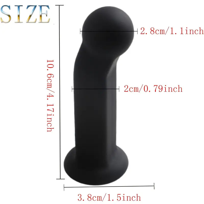 4.17in Silicone Anal Dildo Realistic Vaginal G-spot Anal Plug For Prostate