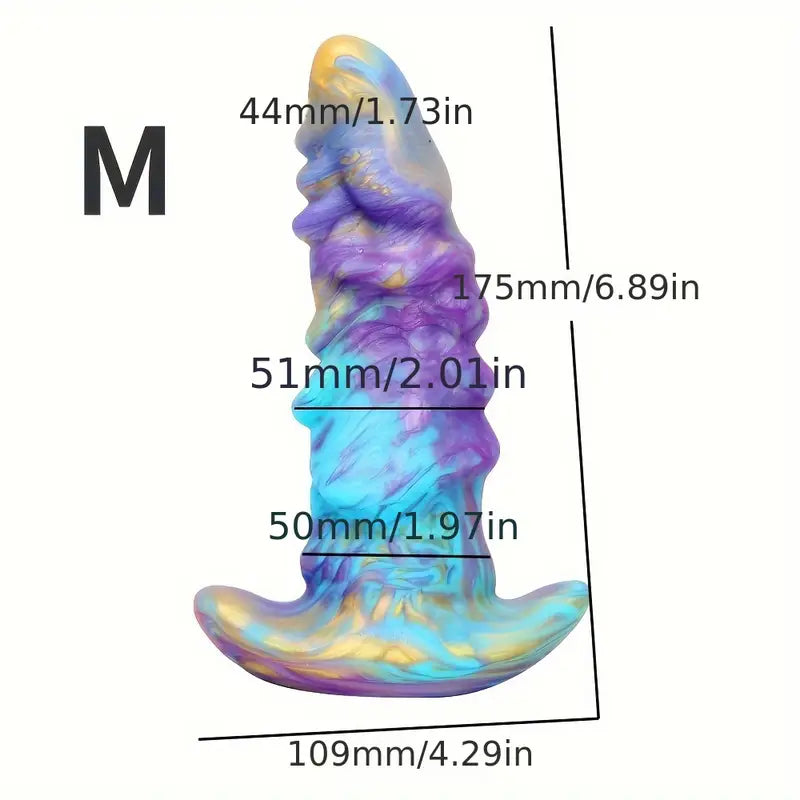 Silicone Soft Skin Feeling Manual Massage Wearable Anal Plug Dildo