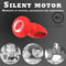 Red Silicone Prostate Massager Vibrating Anal Plug Rechargeable Wearable