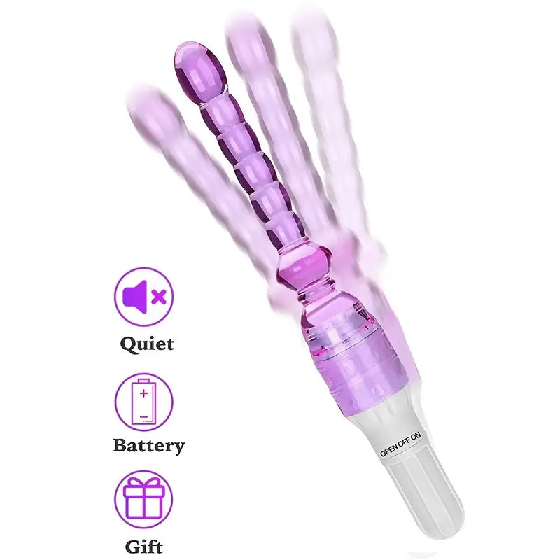 Vibrating G-spot Stimulator Male Prostate Massager Flexible Anal Dildo