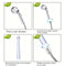 7-Hole Handheld Showerhead Enema Douche Transparent Floor Mount Design