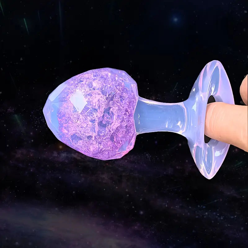 High Transparency Diamond Anal Plug Self-Lubricating Anal Sex Toy