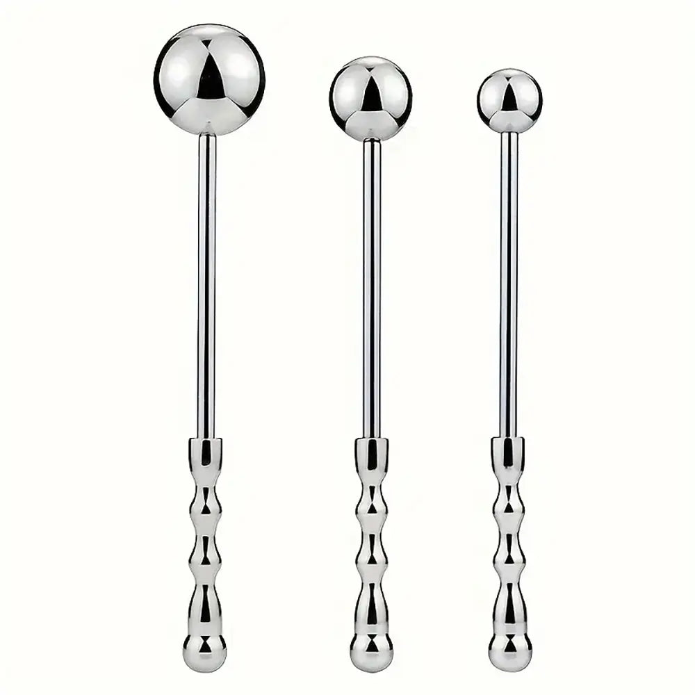 Stainless Steel Handheld Anal Expansion Training Sex Toy For Adults