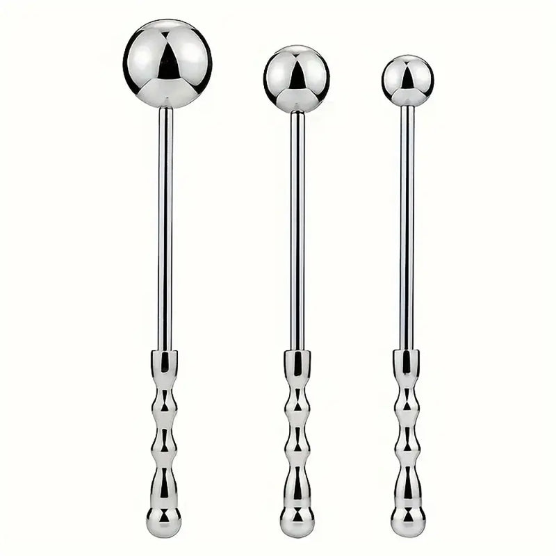 Stainless Steel Handheld Anal Expansion Training Sex Toy For Adults