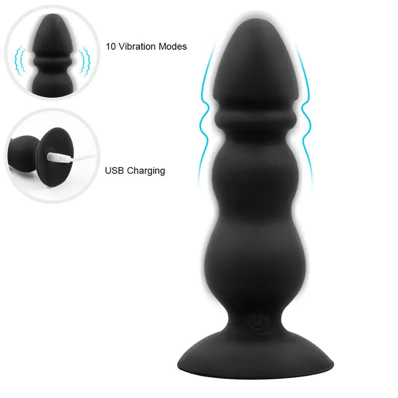 Thrusting Sex Toy Anal Plug Vibrating Butt Plug G Spot Vibrator