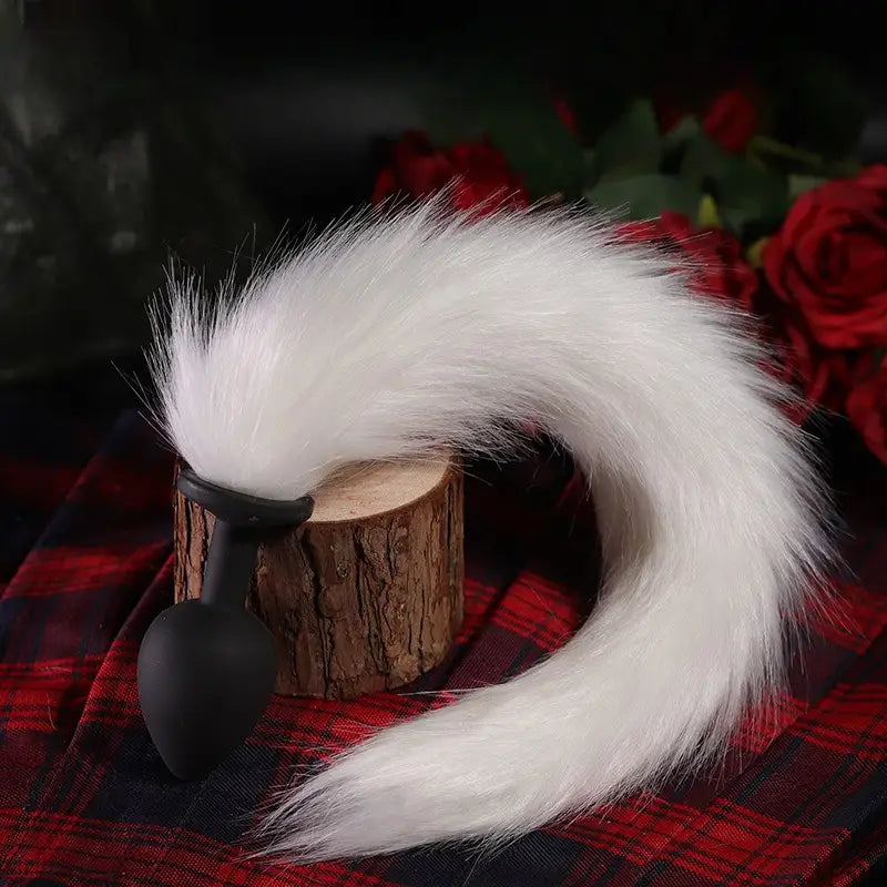 Outing SM Supplies Fox Tail Anal Plug For Posterior Masturbation Adult Toy