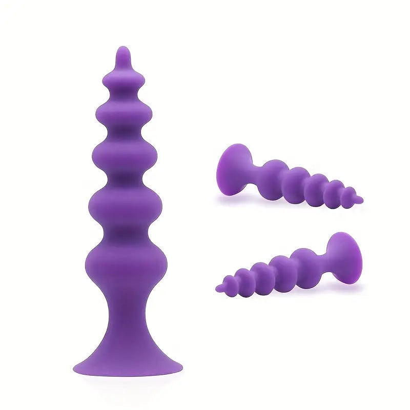 Small Slim Smooth Thread Silicone Soft Butt Plug For Anal Expansion